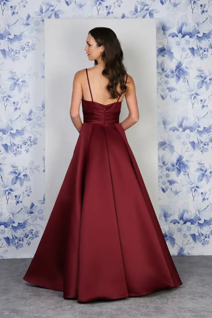 #RDM1282 Full A-line gown with pockets