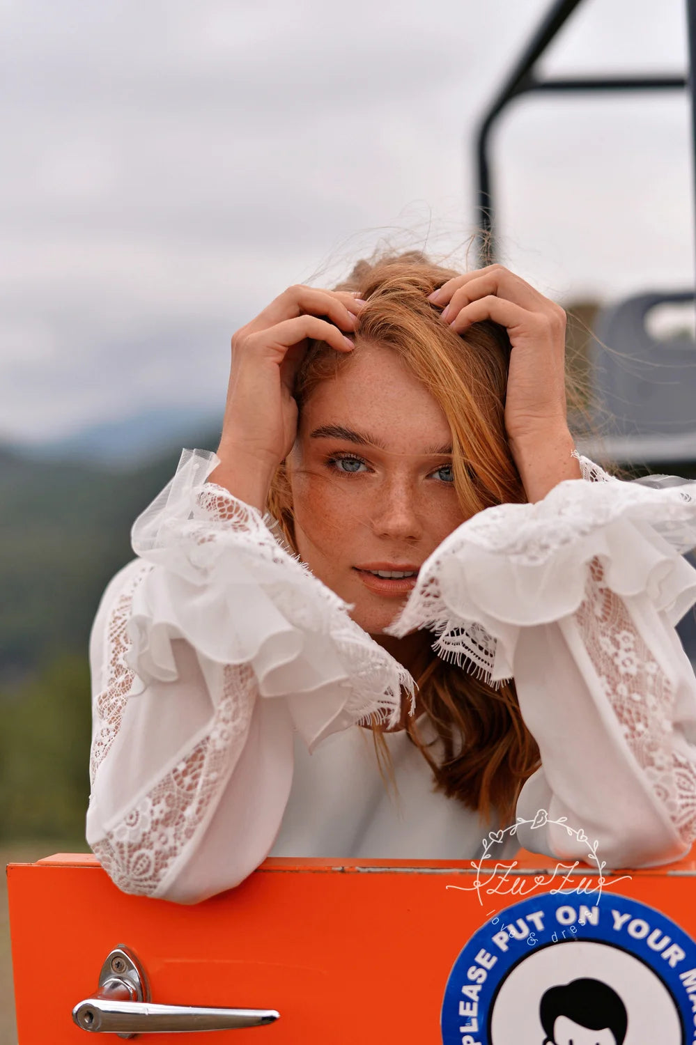 TRESSA - Chiffon and lace boho style
