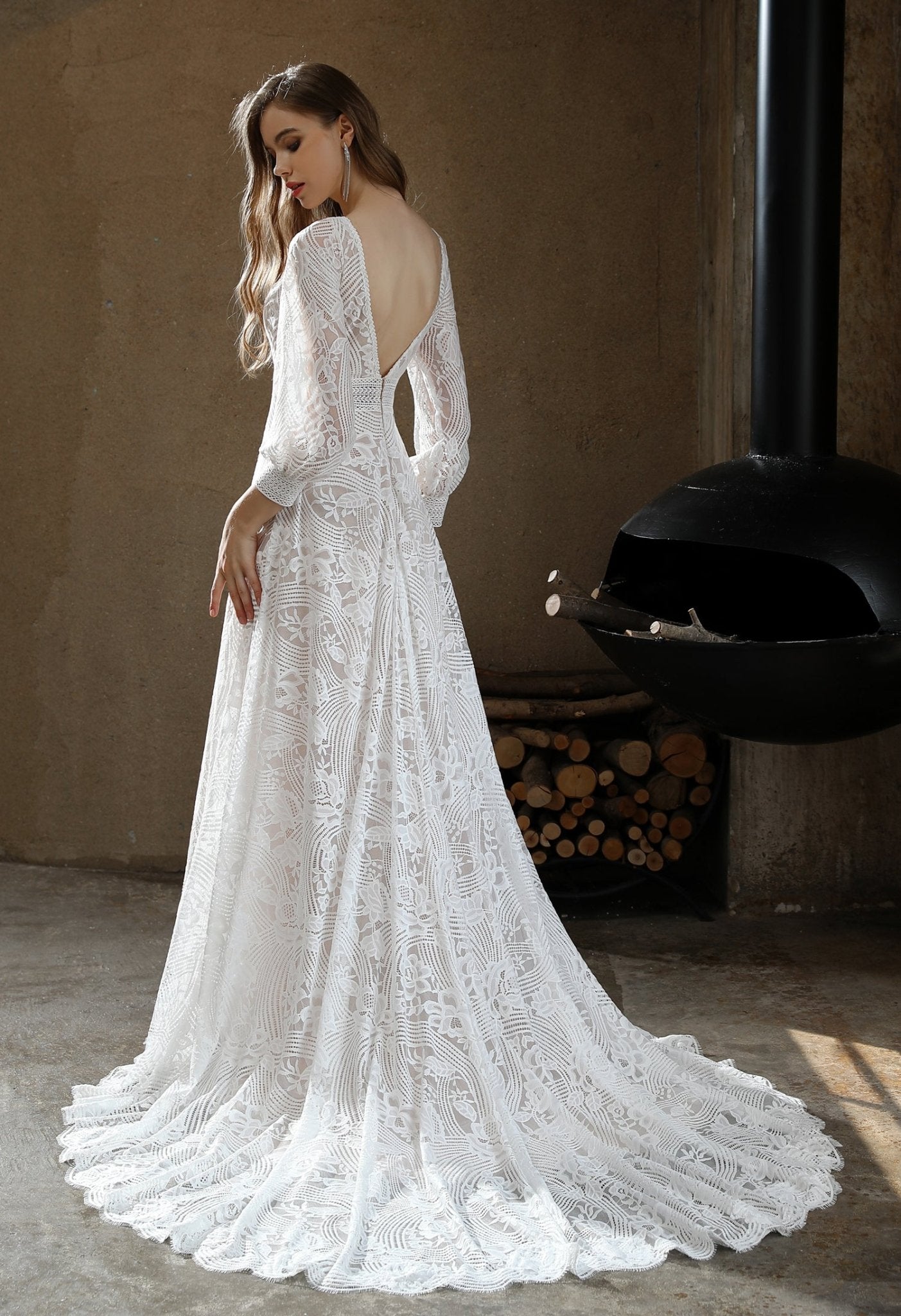 CARINA Boho style lace - Reflections Bridal Studio