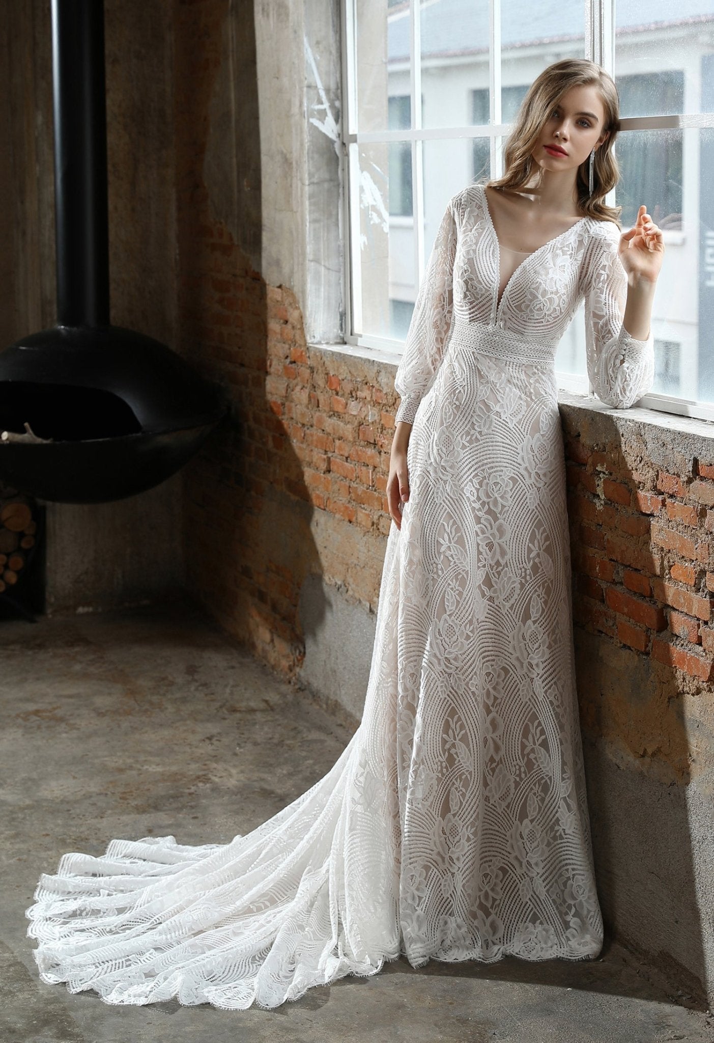 CARINA Boho style lace - Reflections Bridal Studio