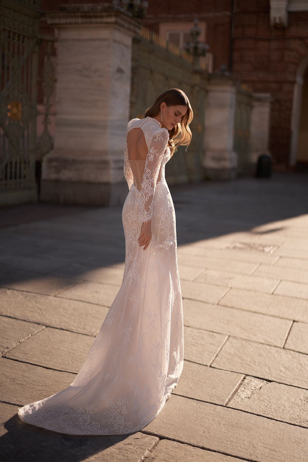 CHANTAL Full lace fit and flare with jacket - Reflections Bridal Studio