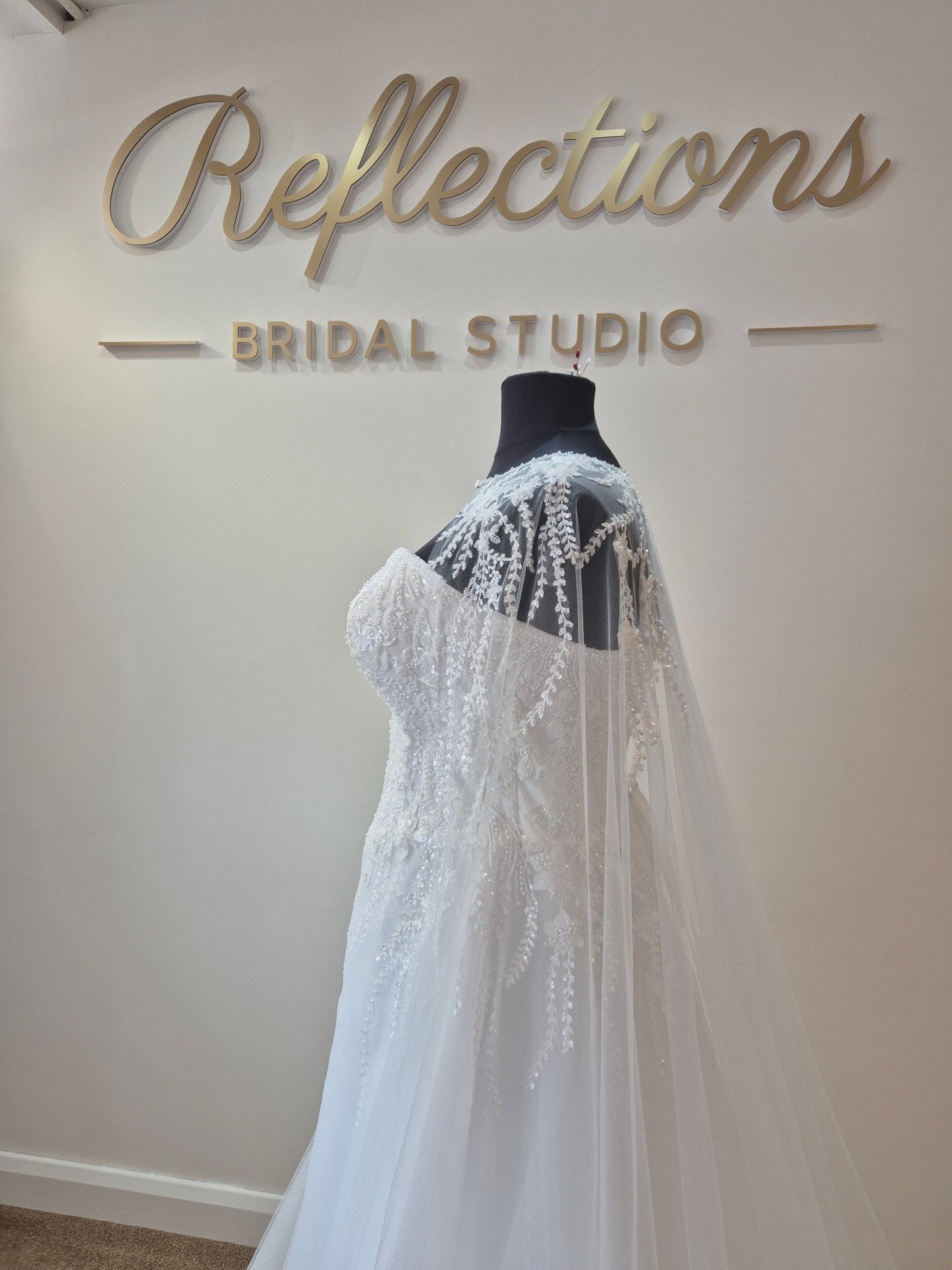 EASTON A - line beaded gown - Reflections Bridal Studio