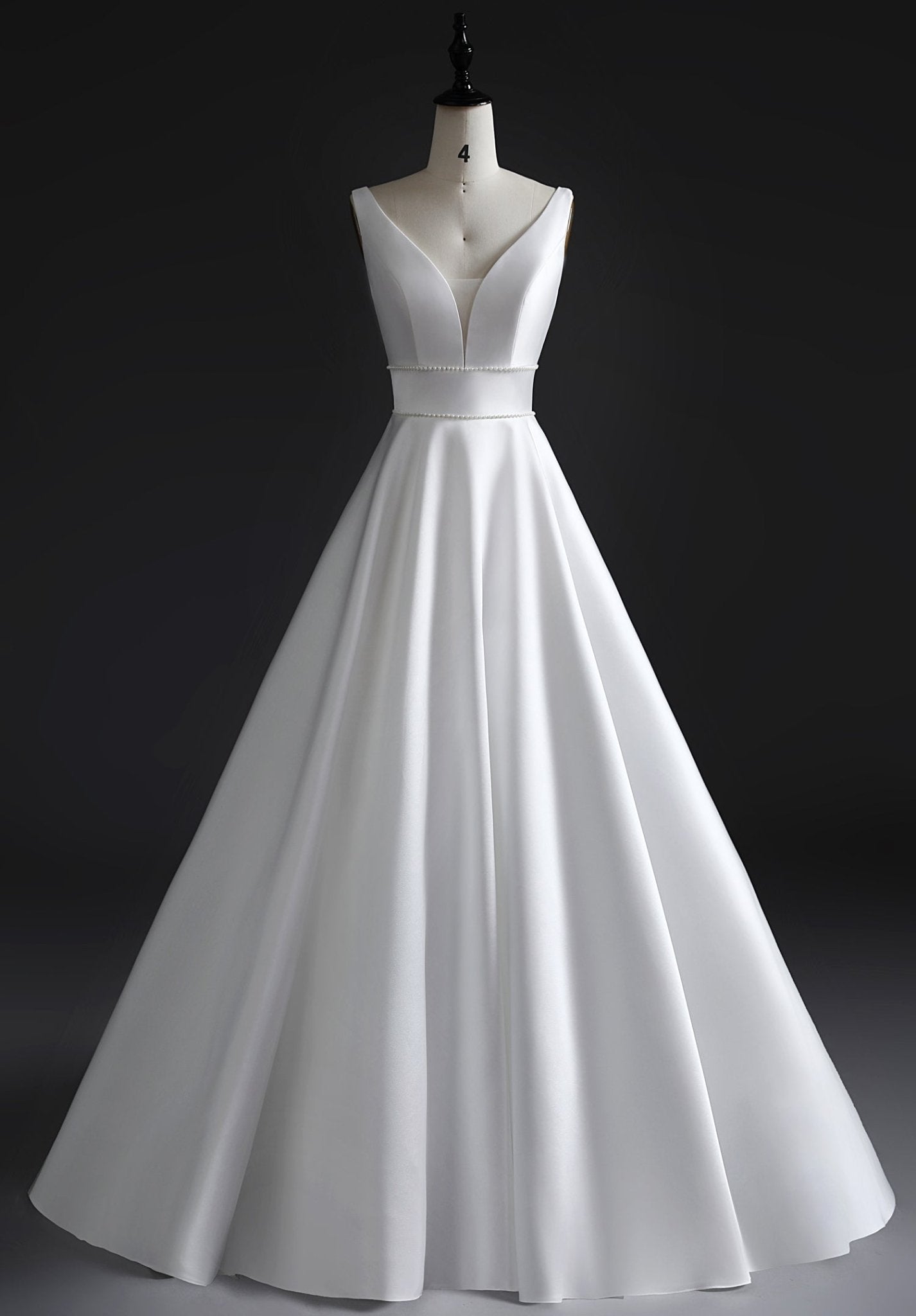 ELLA Full A - line mikado gown - Reflections Bridal Studio