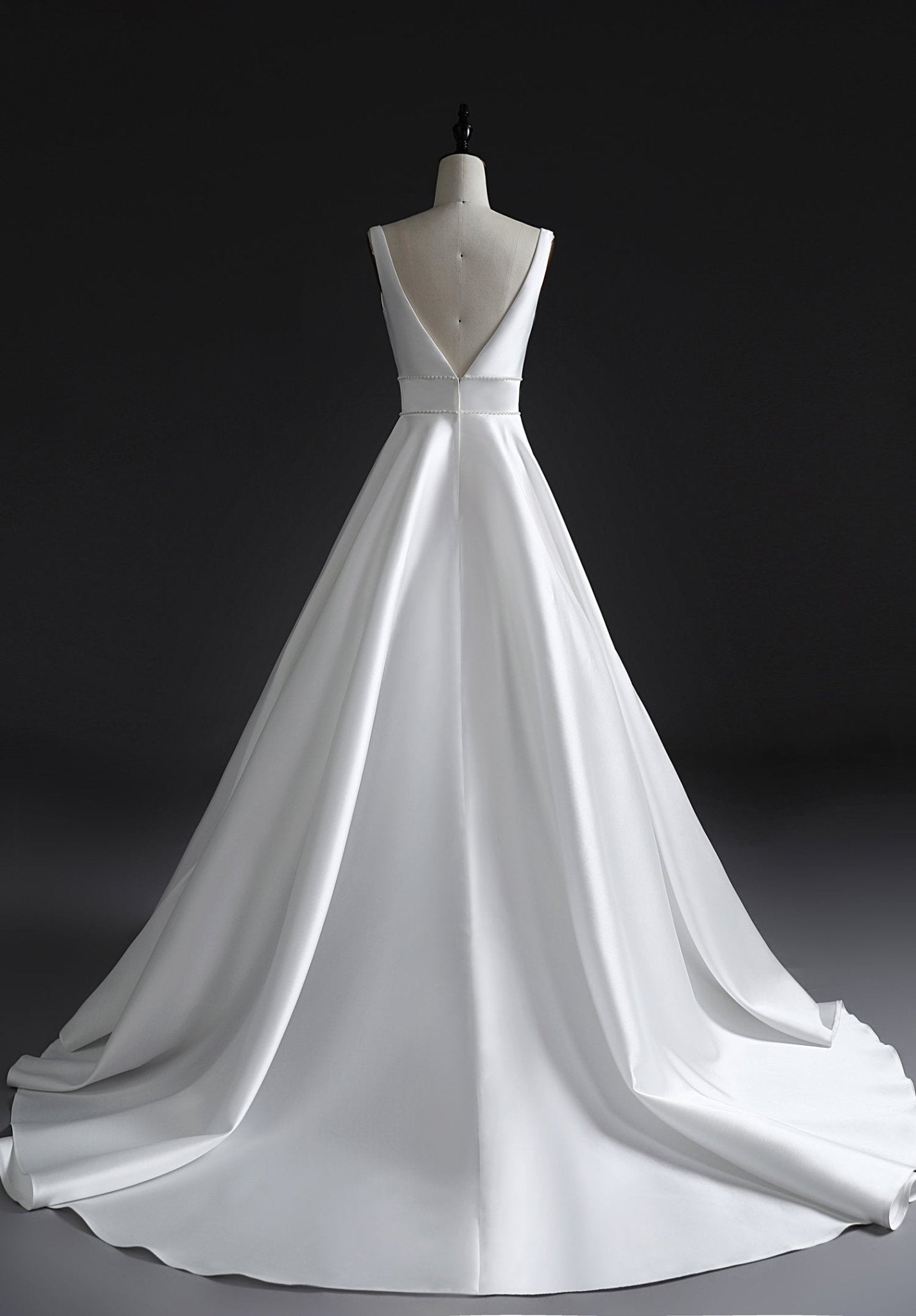 ELLA Full A - line mikado gown - Reflections Bridal Studio
