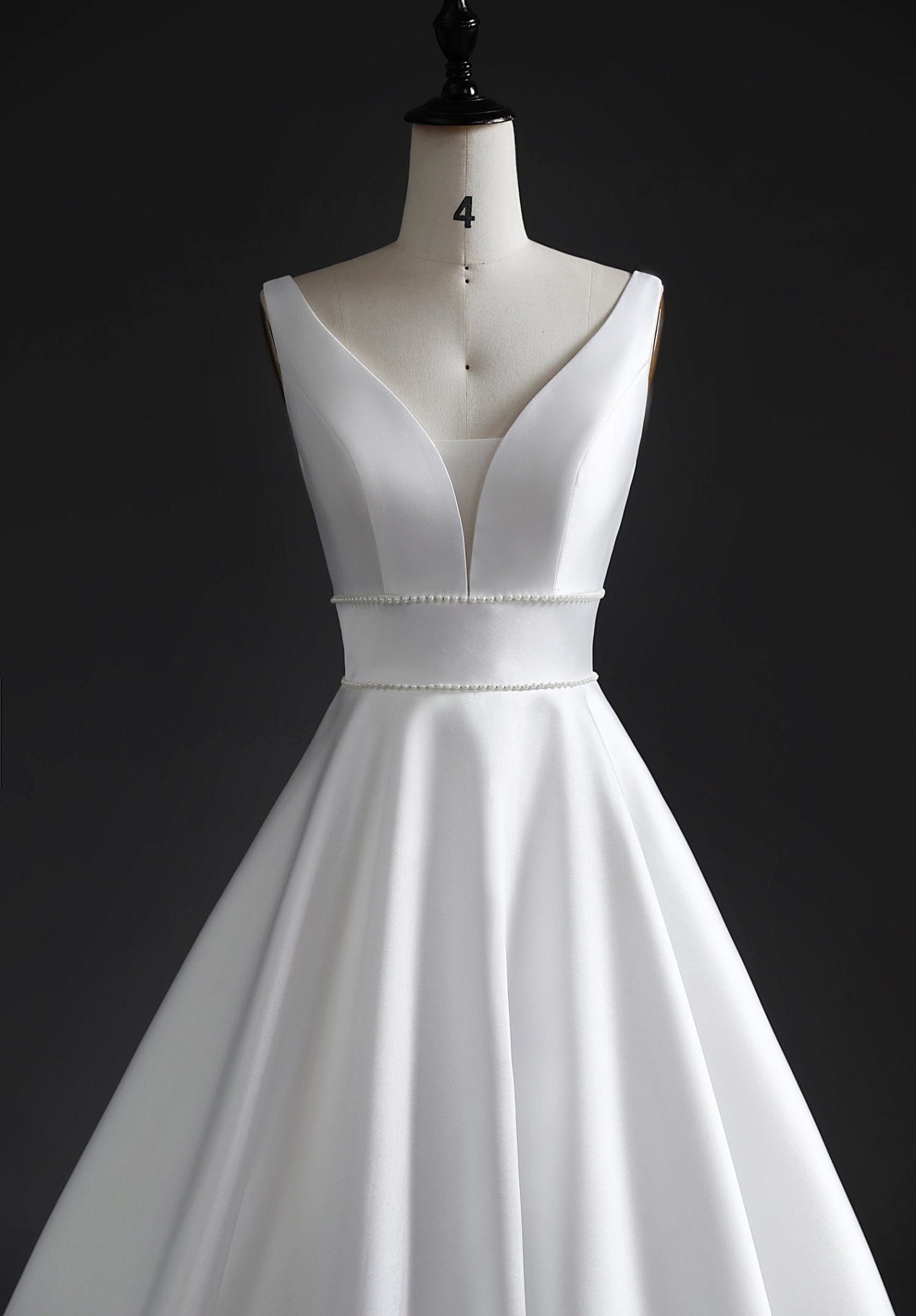 ELLA Full A - line mikado gown - Reflections Bridal Studio