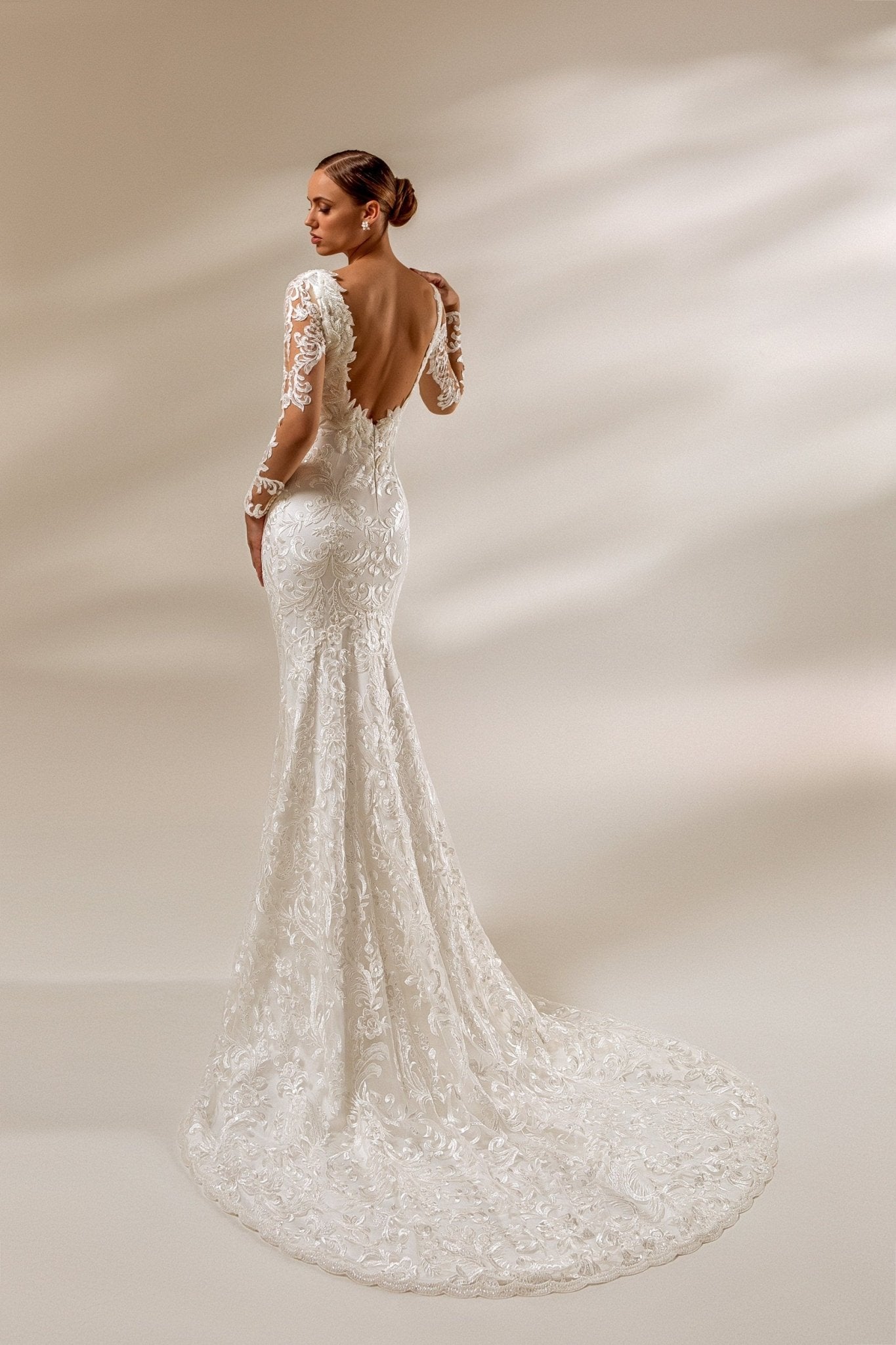 JENNIFER - All - over lace fit and flare - Reflections Bridal Studio