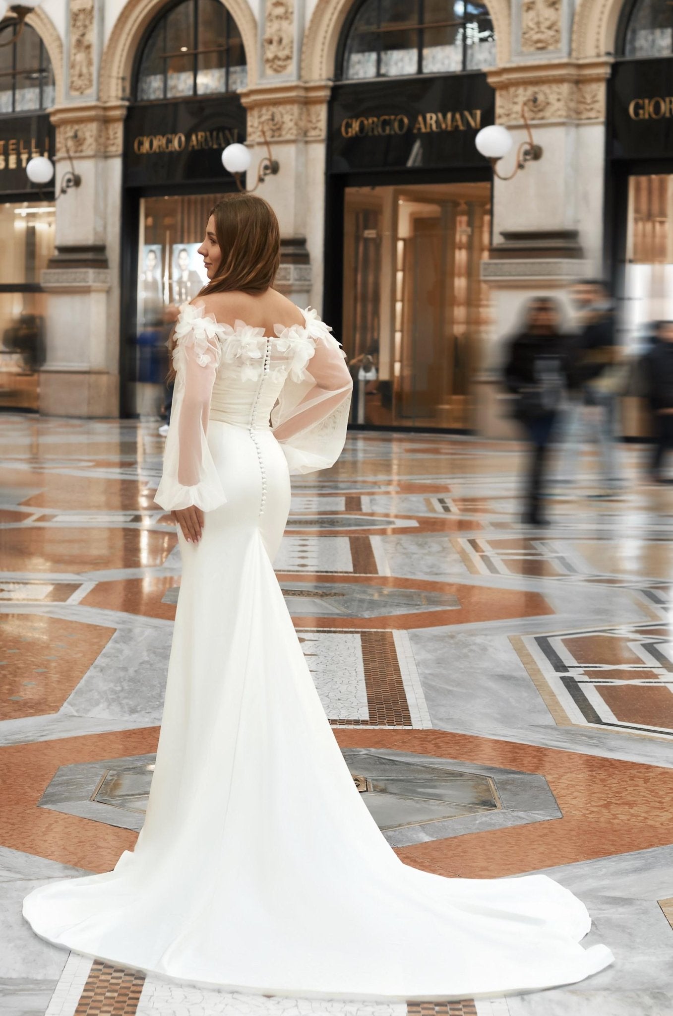 KRISTY Silky satin fit and flare - Reflections Bridal Studio