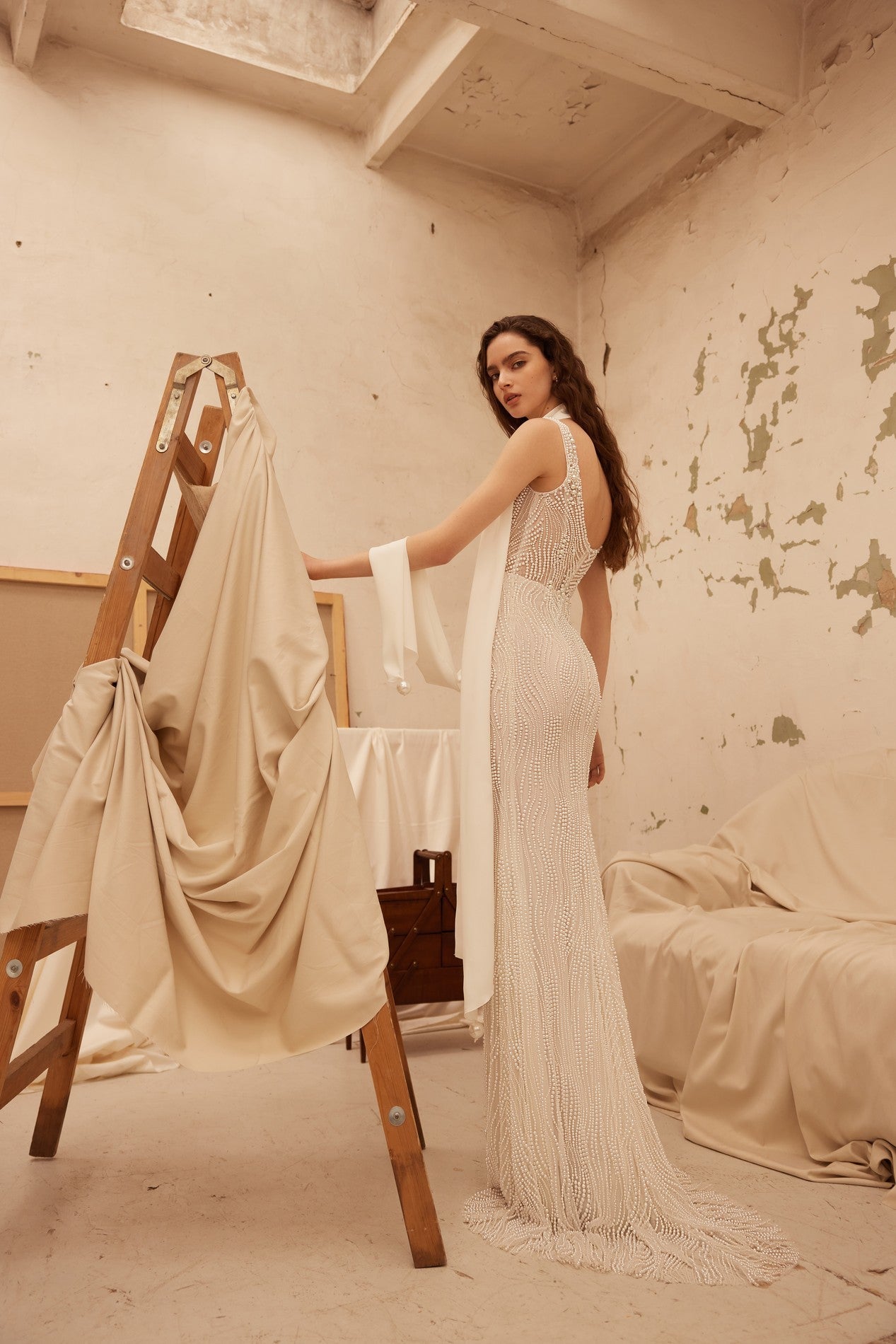 LA PERLA Delicate embroidery & pearl embellishments - Reflections Bridal Studio