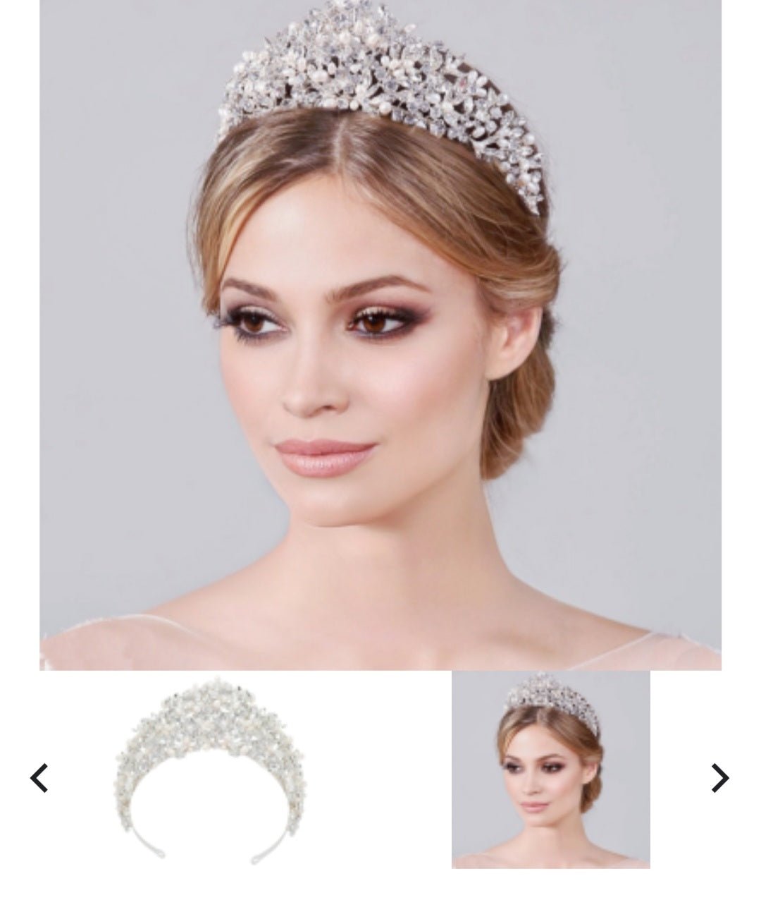 Luxe Feshwater pearl Tiara - Reflections Bridal Studio
