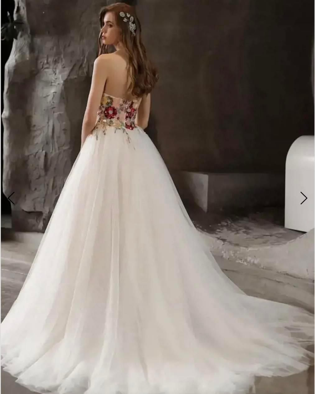 MEADOW Glittering floral ballgown - Reflections Bridal Studio