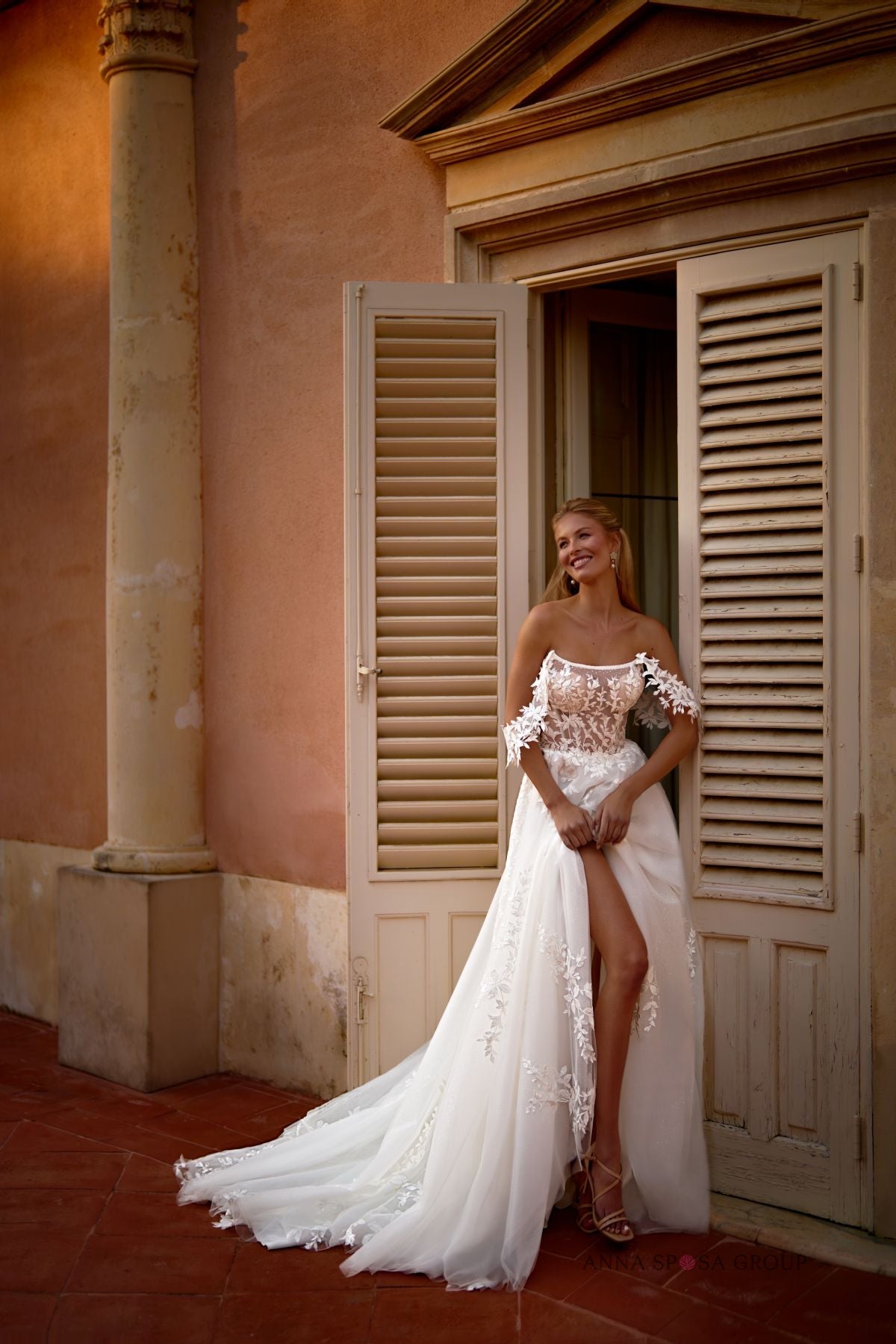 MURIETTA Sequins lace & beading A - line - Reflections Bridal Studio