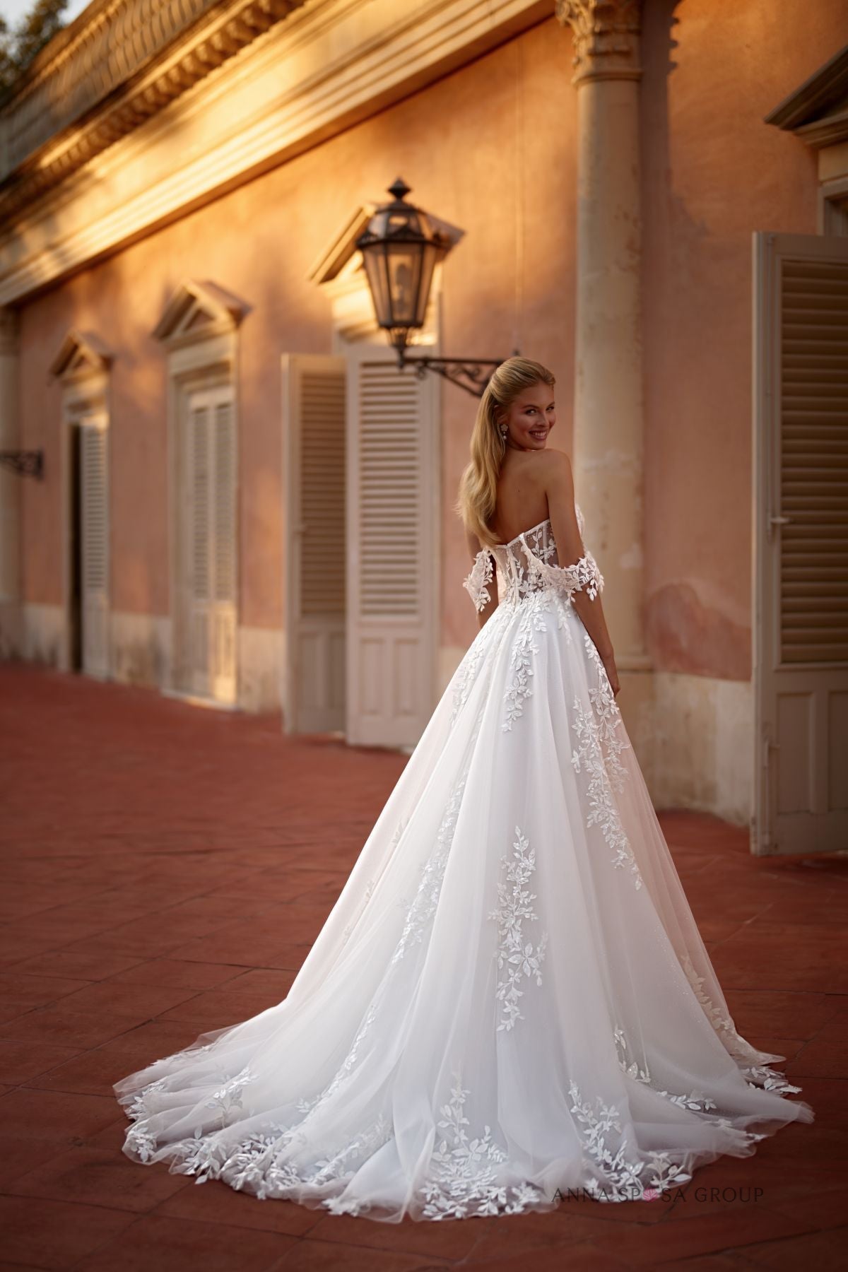 MURIETTA Sequins lace & beading A - line - Reflections Bridal Studio