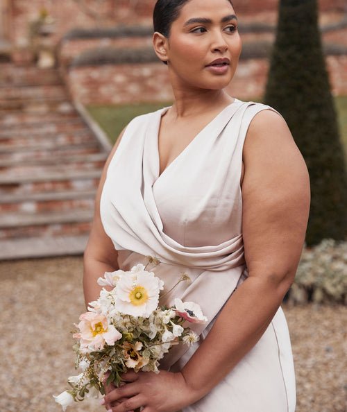 Plunge drape bridesmaid by Six Stories - Reflections Bridal Studio