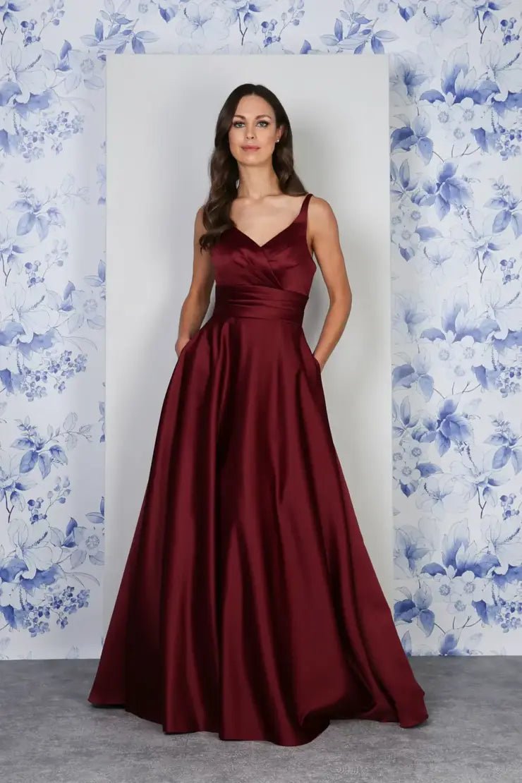 RDM1282 Full A - line gown with pockets - Reflections Bridal Studio