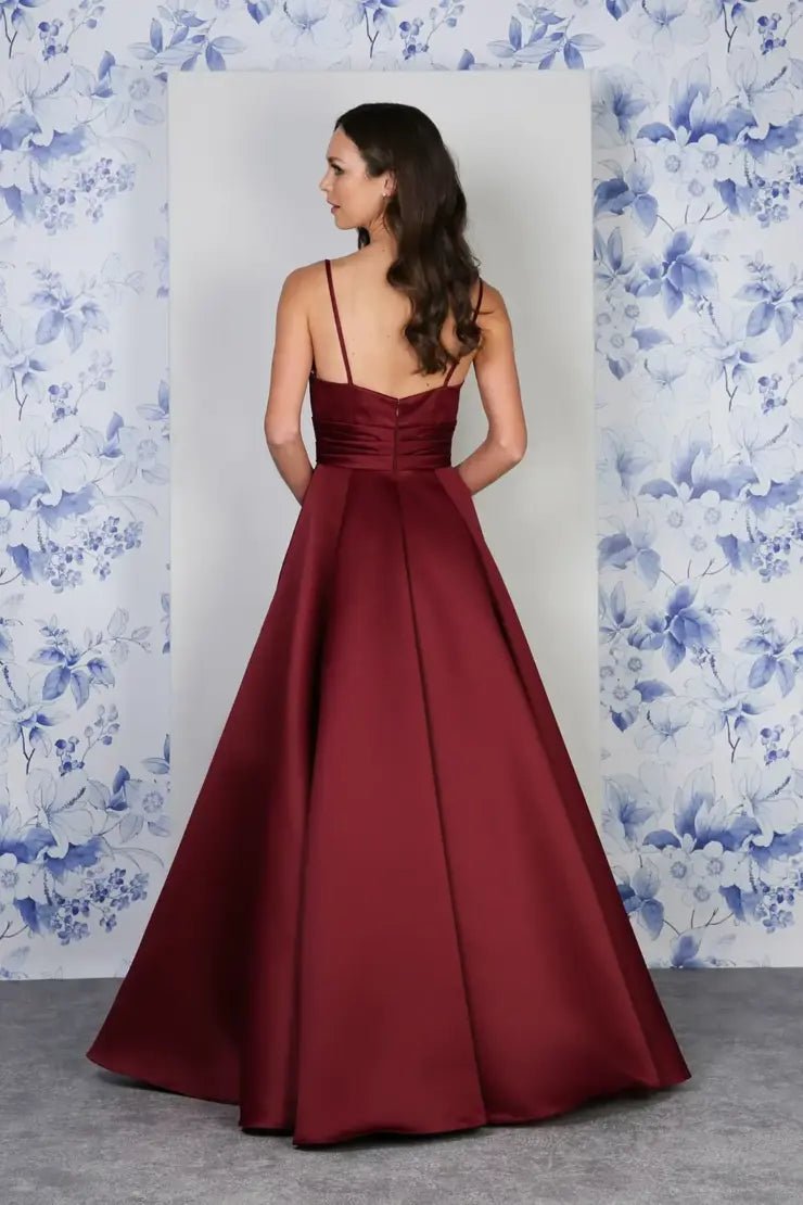 RDM1282 Full A - line gown with pockets - Reflections Bridal Studio