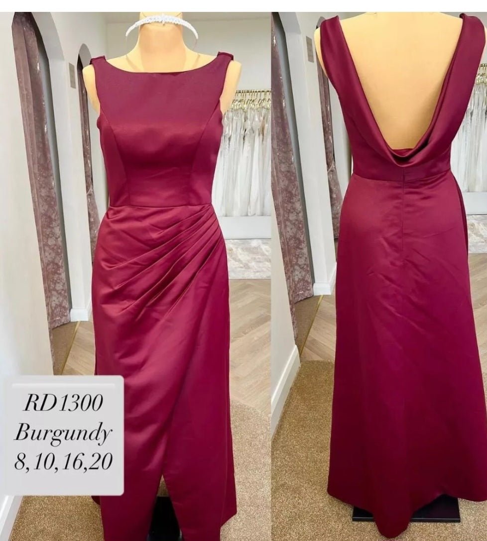 RDM1300 Sizes 8,10,16,20 Burgundy - Reflections Bridal Studio
