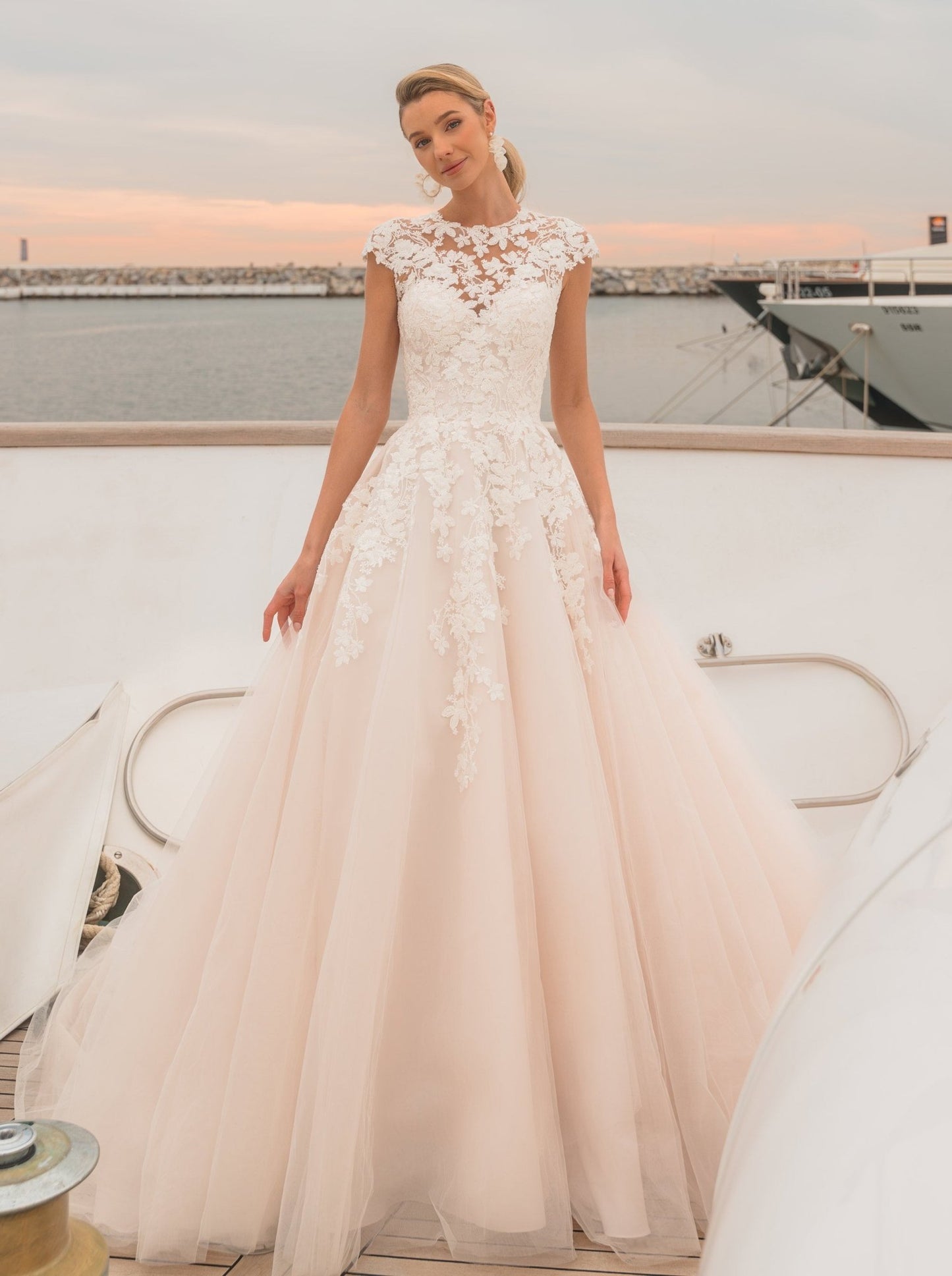 ROMANCE Beautiful beaded lace ballgown - Reflections Bridal Studio
