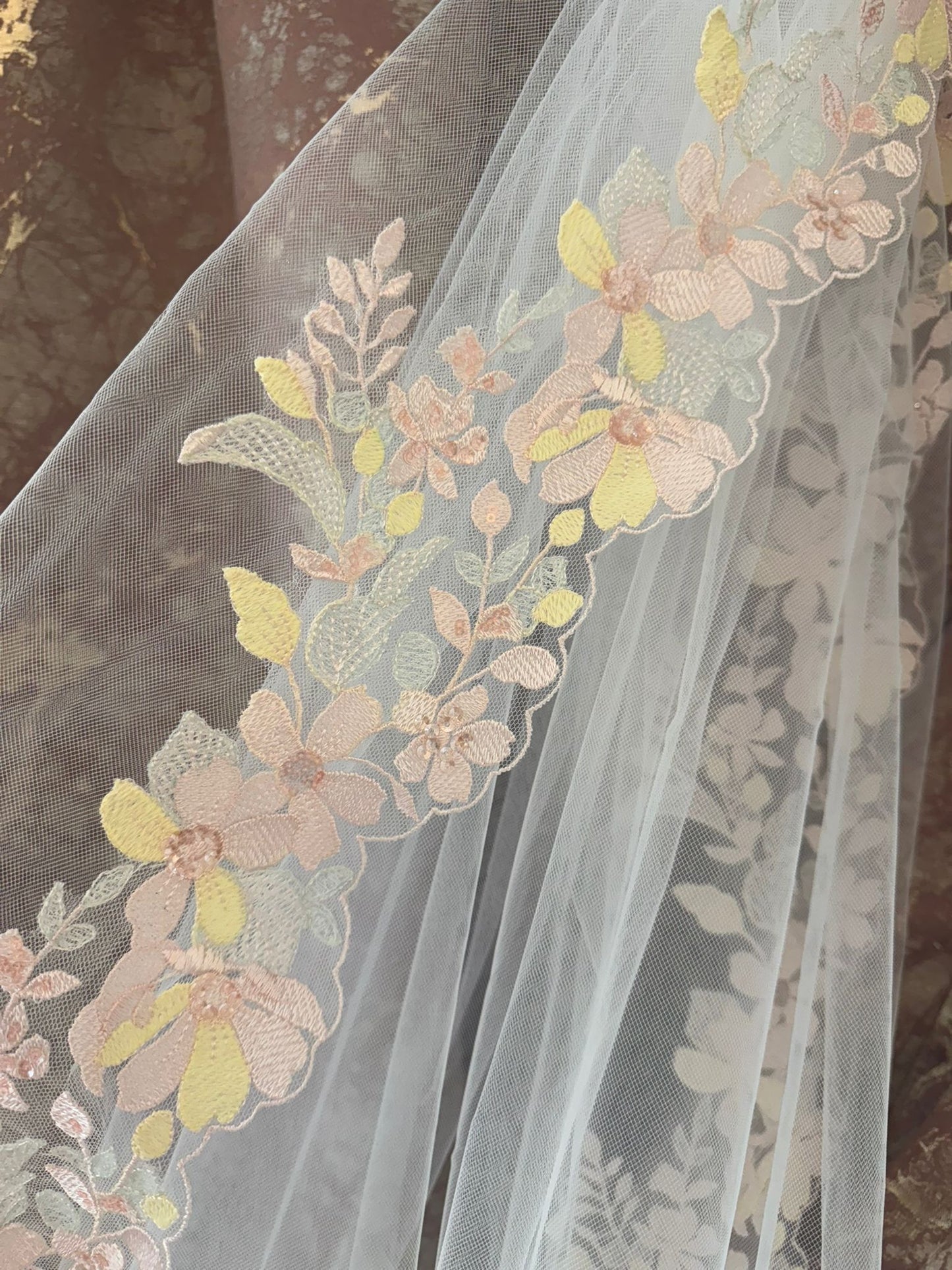 SASSI Multicoloured veil - Reflections Bridal Studio