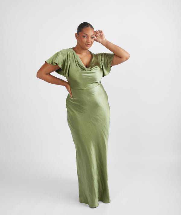 SIX STORIES Cowl front with short sleeves - Reflections Bridal Studio