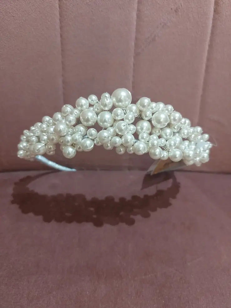 #Luxe Pearl Cluster Tiara