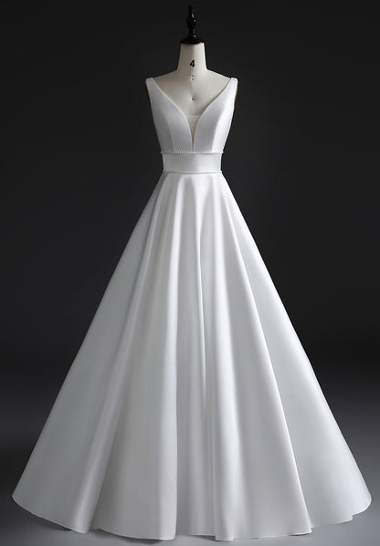 ELLA Full A-line mikado gown