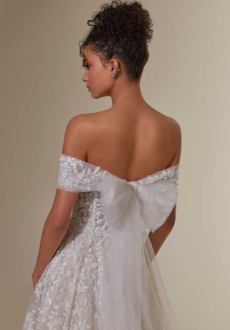 #KRISTALL Beaded lace and tulle ballgown