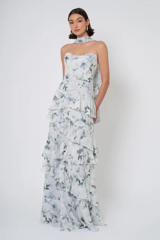 Simona by Jenny Yoo Floral print chiffon