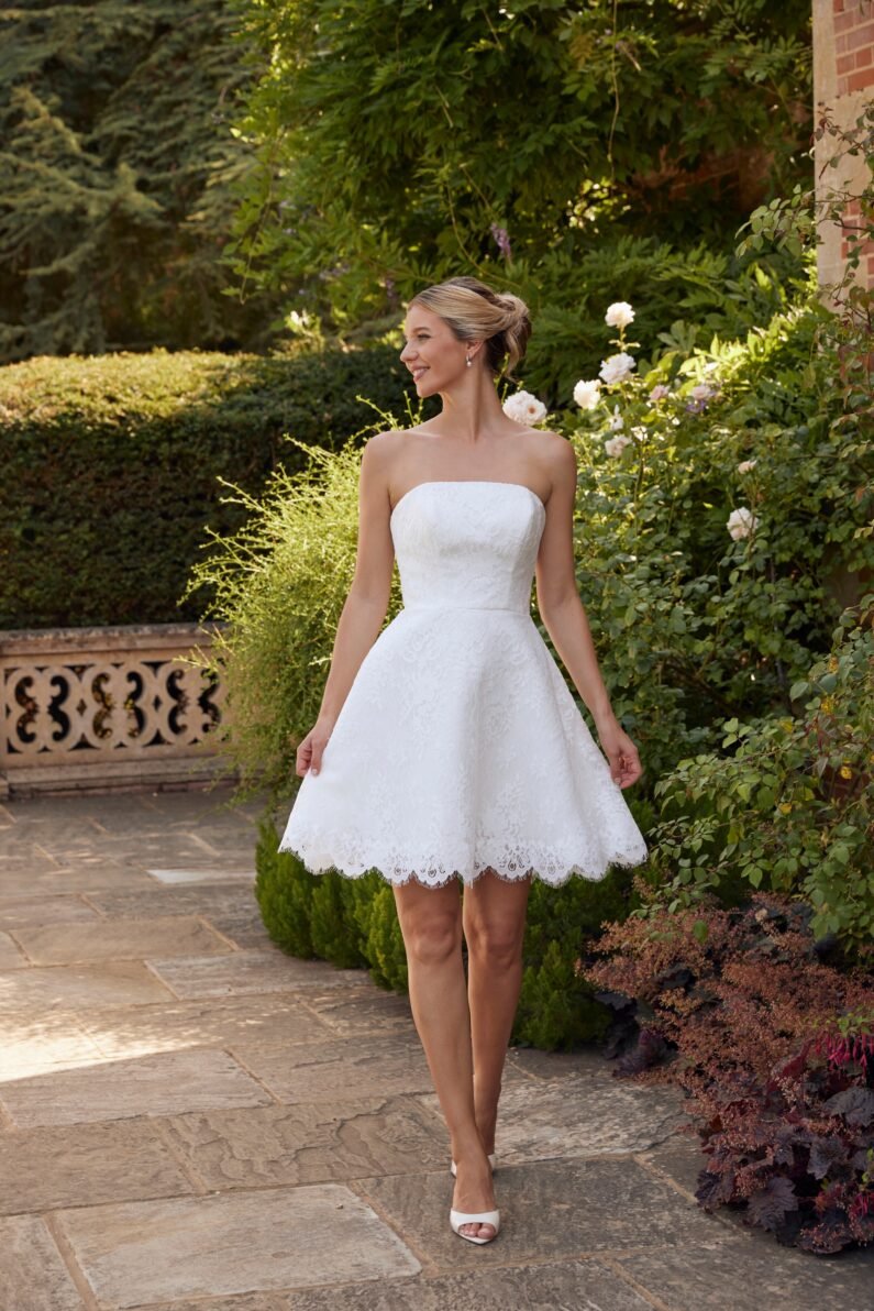 #AUBE Bridal mini dress - Reflections Bridal Studio