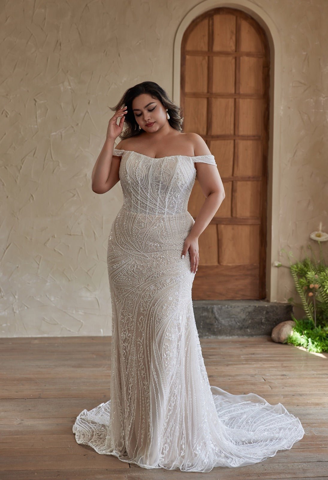 AYLISSIA Beaded lace gown - Reflections Bridal Studio