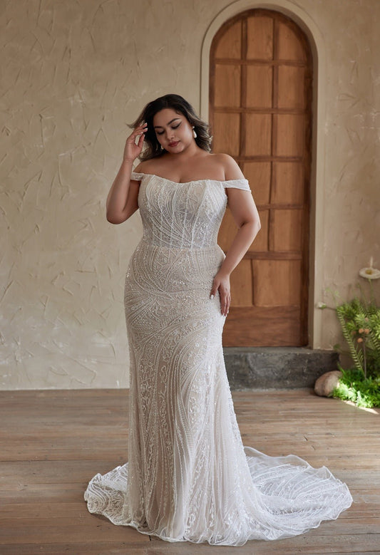 AYLISSIA Beaded lace gown - Reflections Bridal Studio