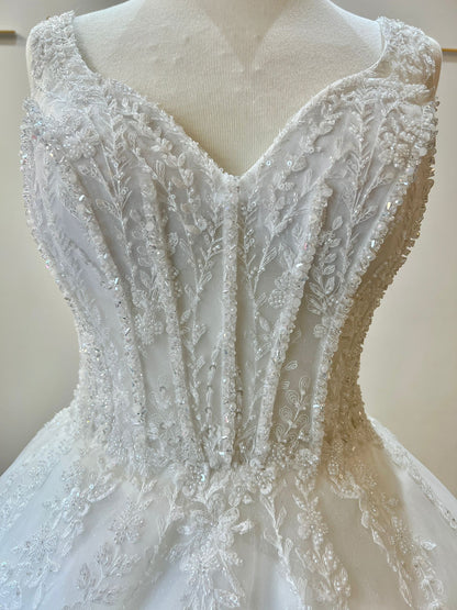 BELLARIA A beautiful beaded lace gown - Reflections Bridal Studio