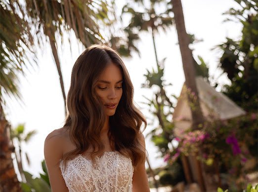 #BELYSSIA Fitted strapless lace bridal gown - Reflections Bridal Studio