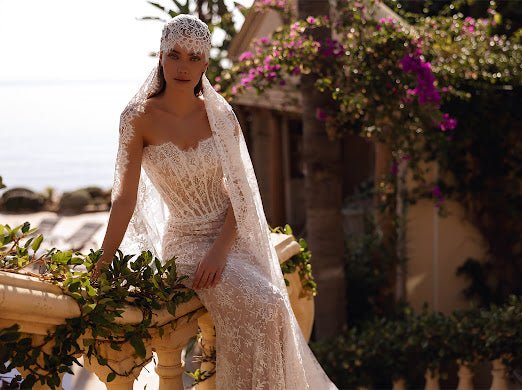 #BELYSSIA Fitted strapless lace bridal gown - Reflections Bridal Studio