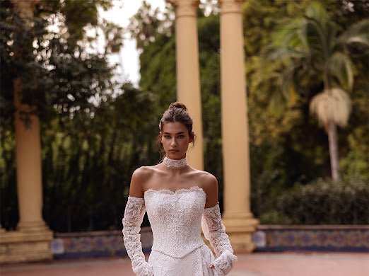 #BLYANNA A-line lace gown - Reflections Bridal Studio