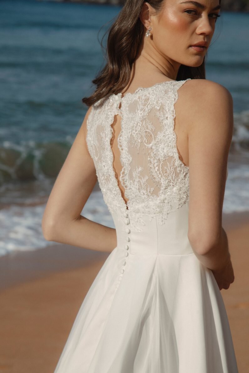 CHANTILLY Chiffon and satin ballgown - Reflections Bridal Studio