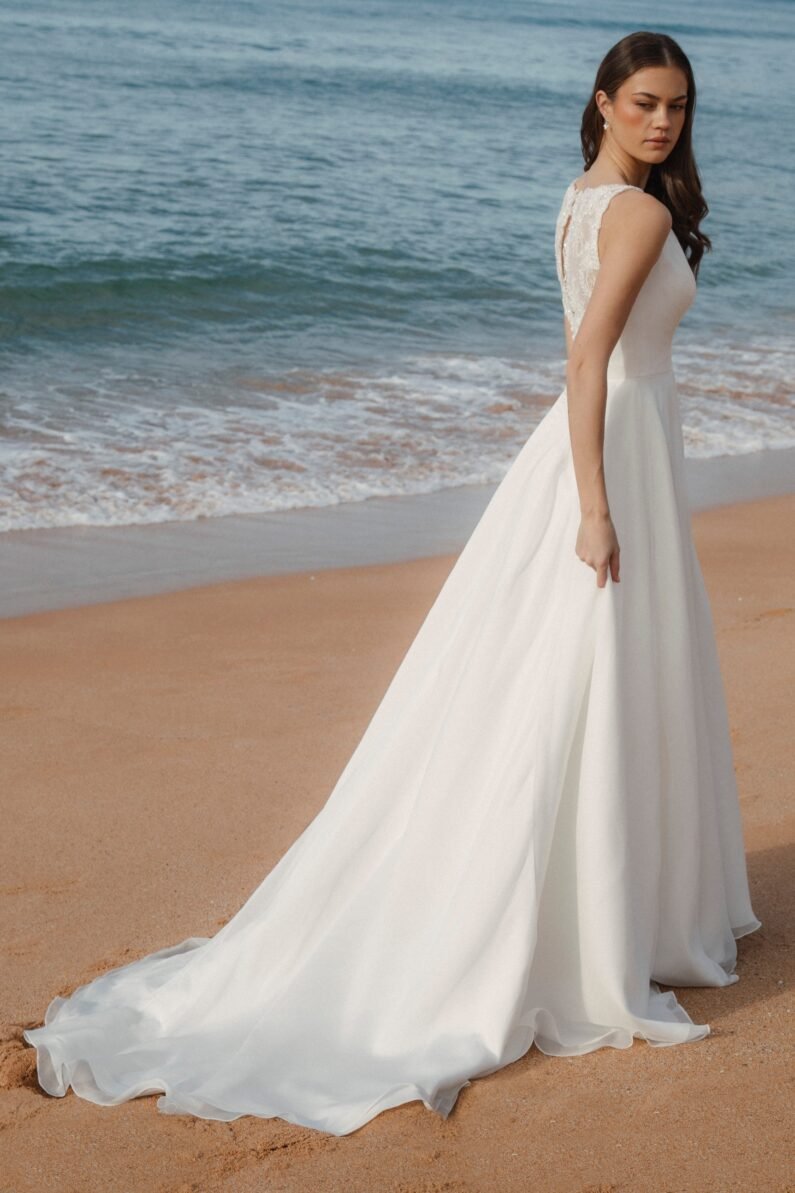 CHANTILLY Chiffon and satin ballgown - Reflections Bridal Studio