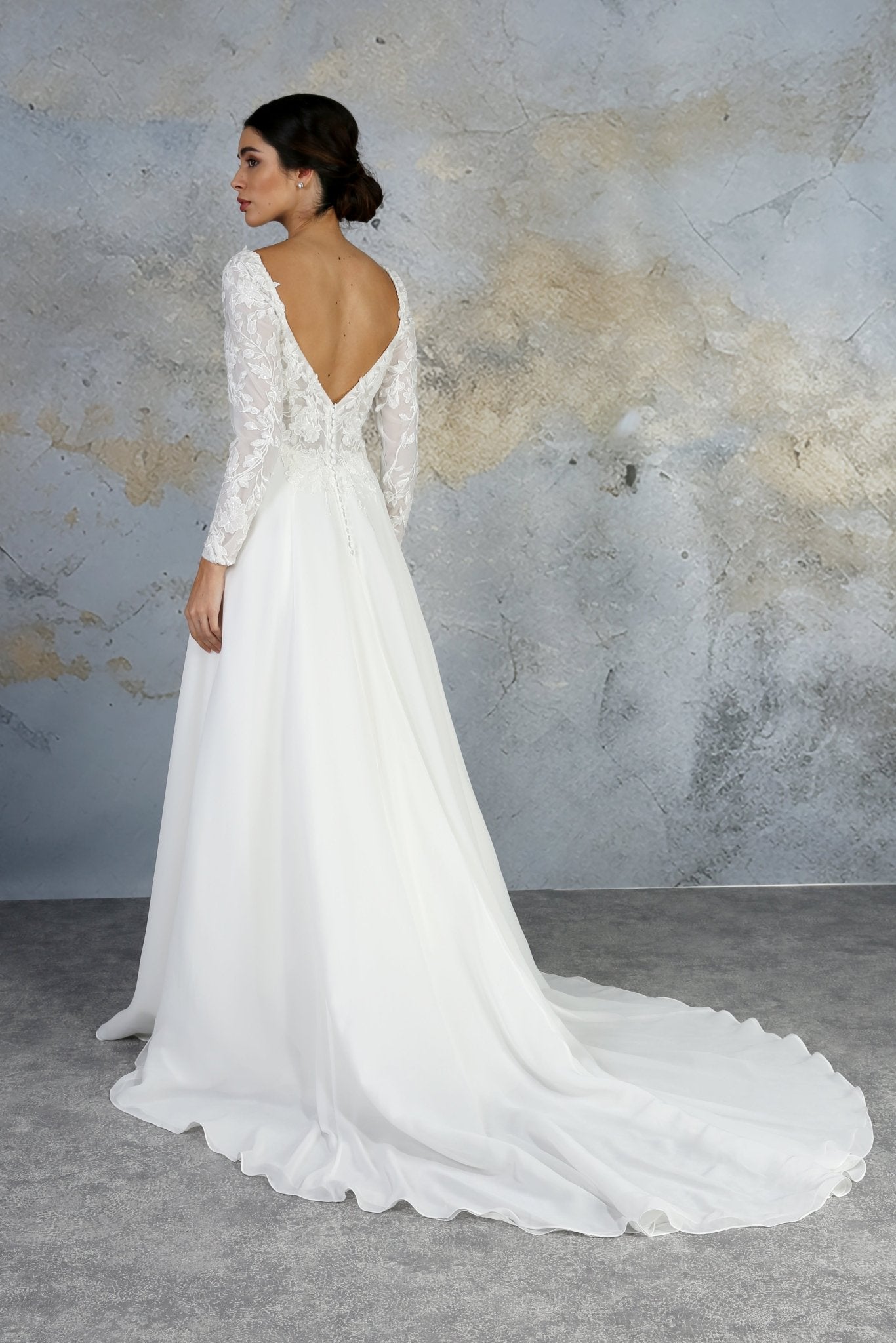 DREW Size 8 petite gown - Reflections Bridal Studio