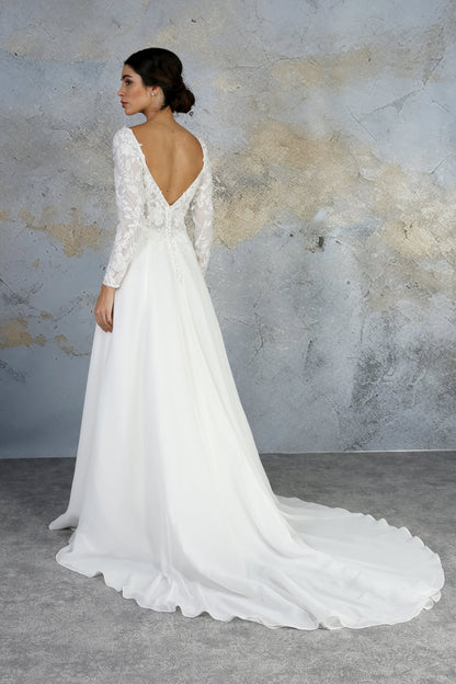 DREW Size 8 petite gown - Reflections Bridal Studio