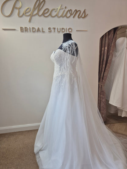 EASTON A - line beaded gown - Reflections Bridal Studio
