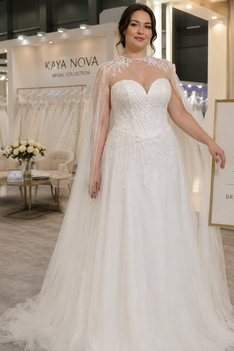 EASTON A-line beaded gown - Reflections Bridal Studio