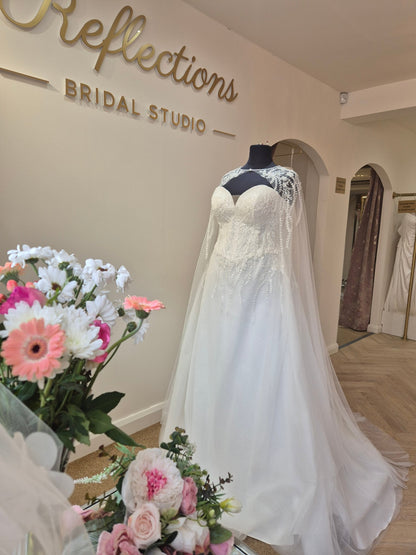 EASTON A - line beaded gown - Reflections Bridal Studio