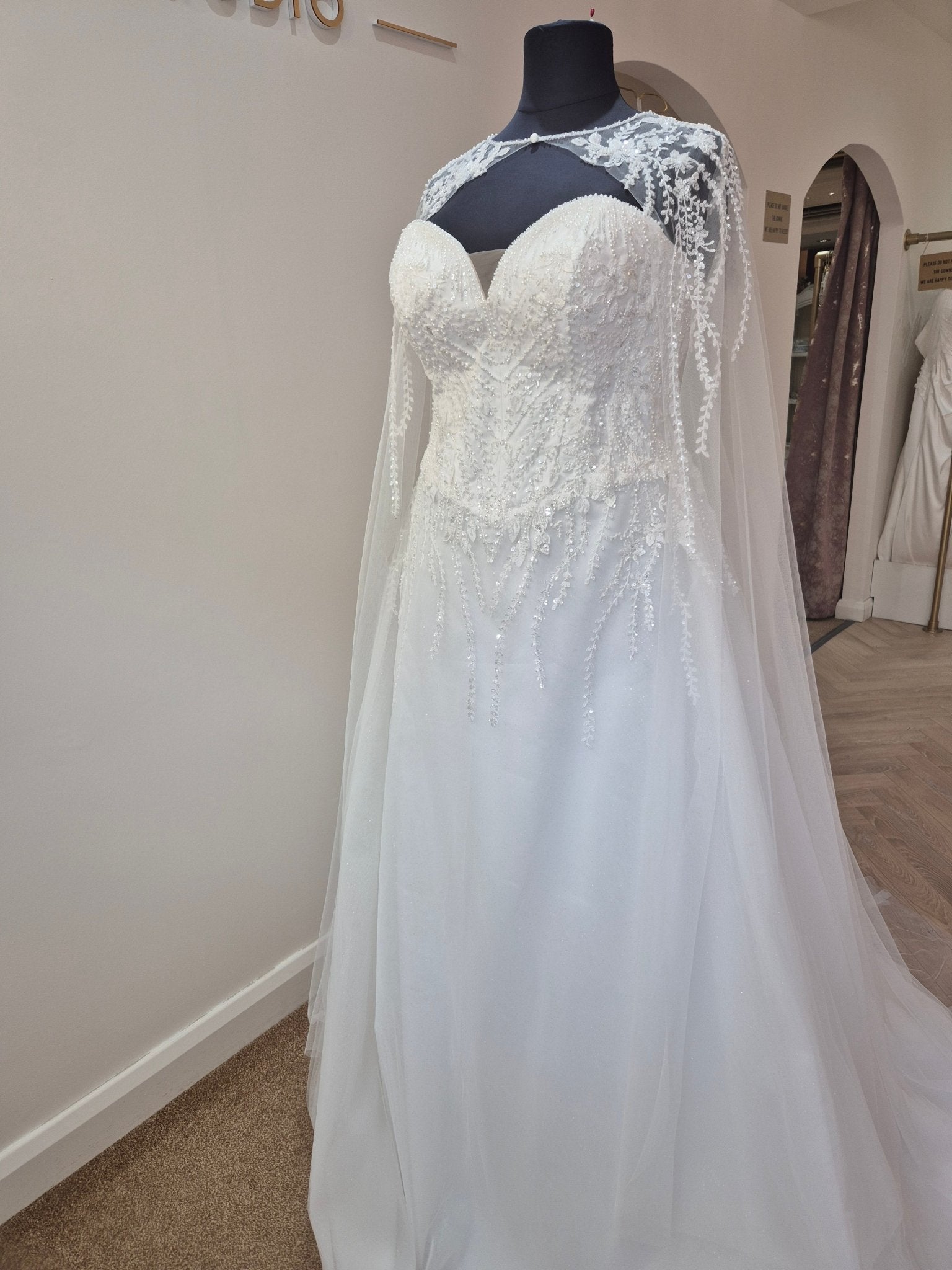 EASTON A - line beaded gown - Reflections Bridal Studio