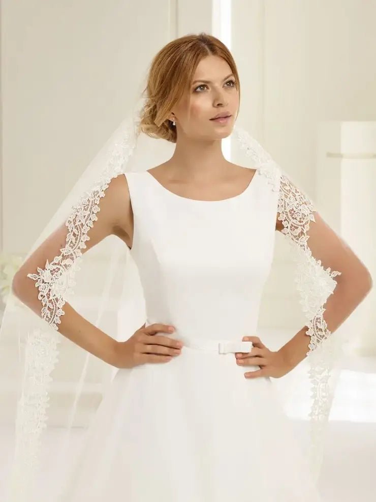 IMPERIA simple modest A - line chiffon - Reflections Bridal Studio