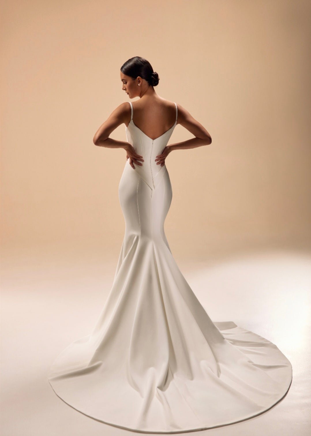 LILY - NS Crepe fitted gown - Reflections Bridal Studio