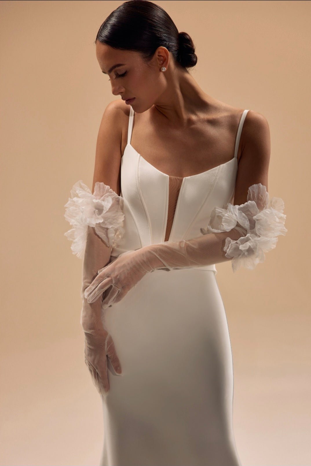 LILY - NS Crepe fitted gown - Reflections Bridal Studio