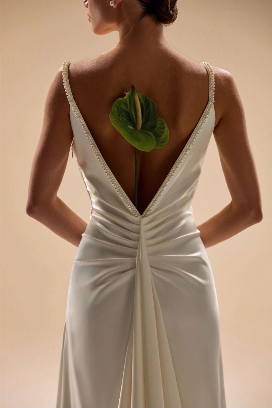 LOTUS Soft satin A - line gown - Reflections Bridal Studio