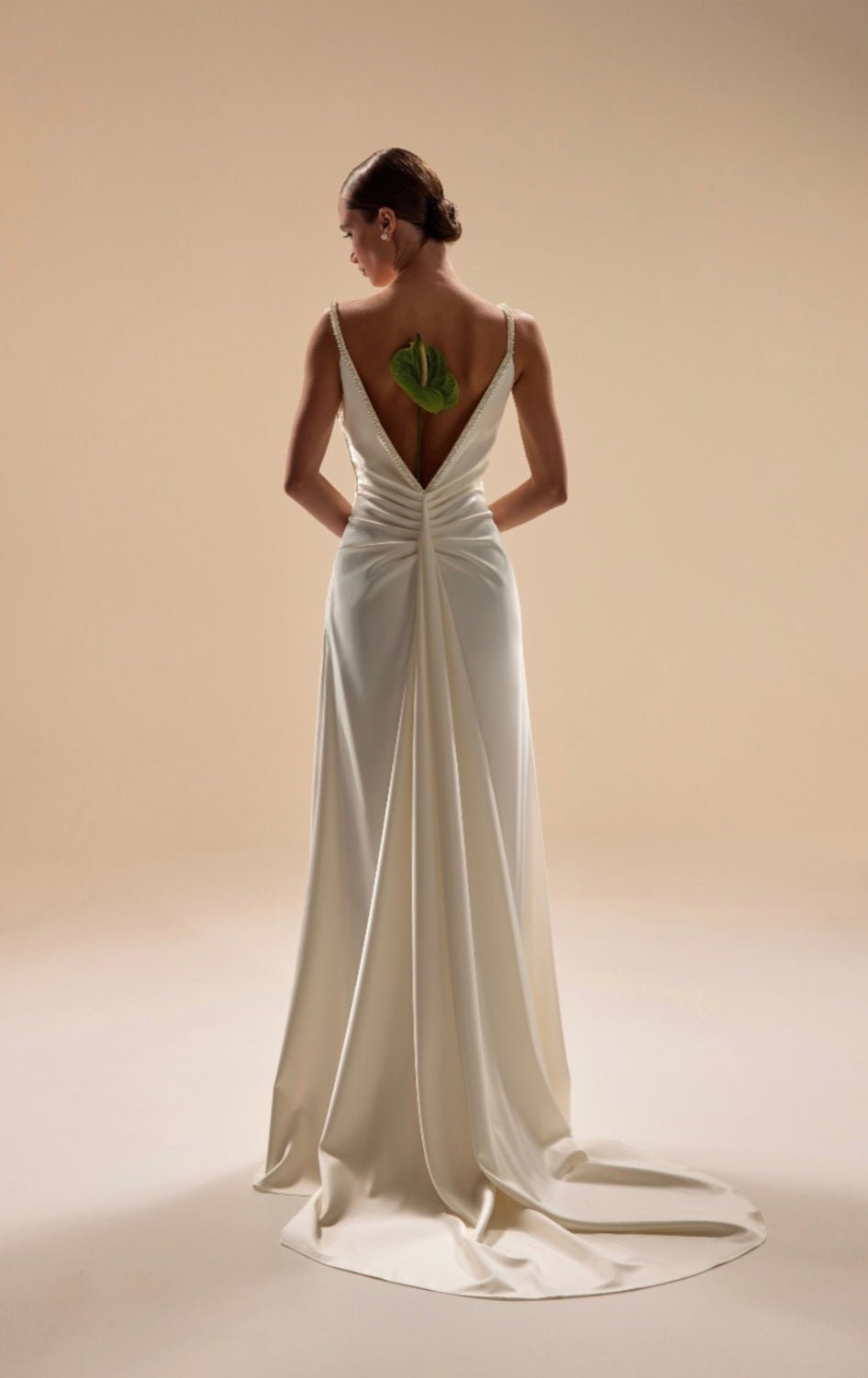 LOTUS Soft satin A - line gown - Reflections Bridal Studio