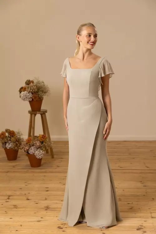 M821 Chiffon bridesmaid - Reflections Bridal Studio