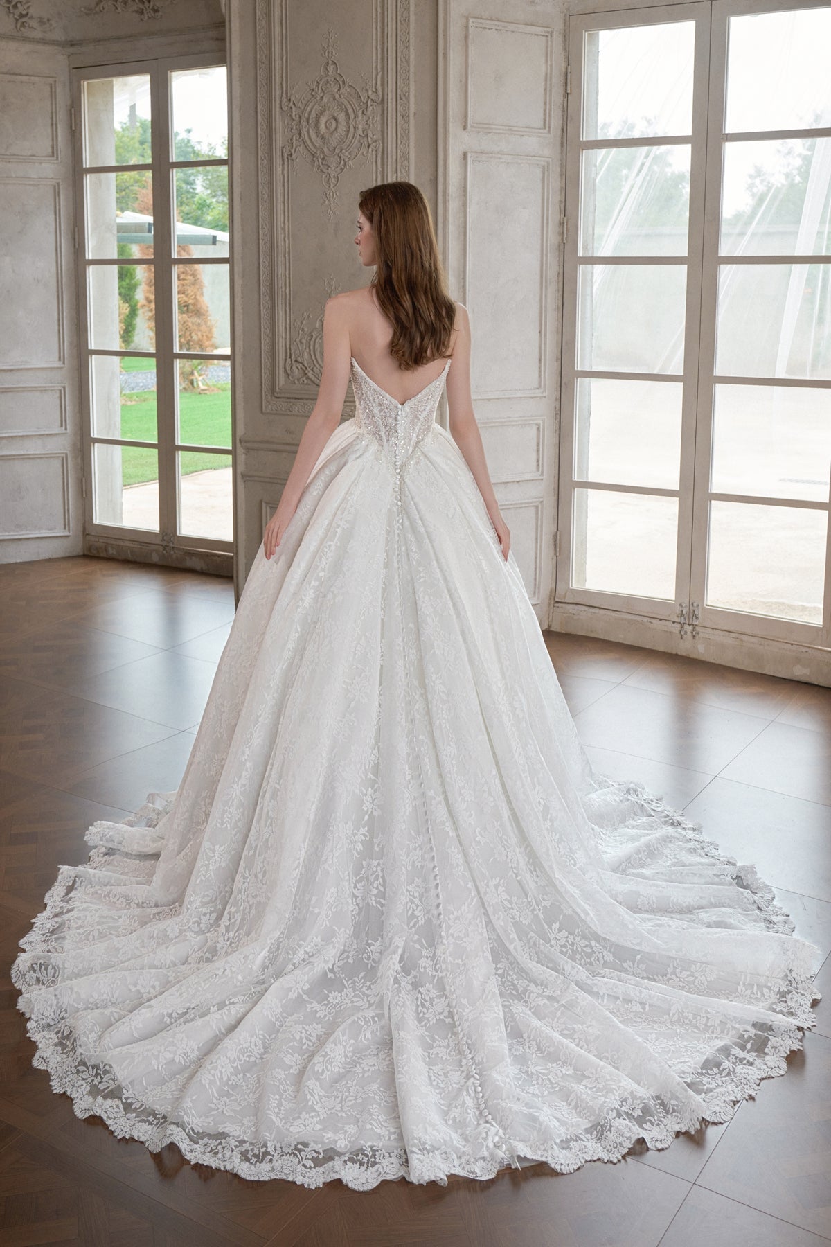 #NATALINA Full lace ballgown with beaded details - Reflections Bridal Studio