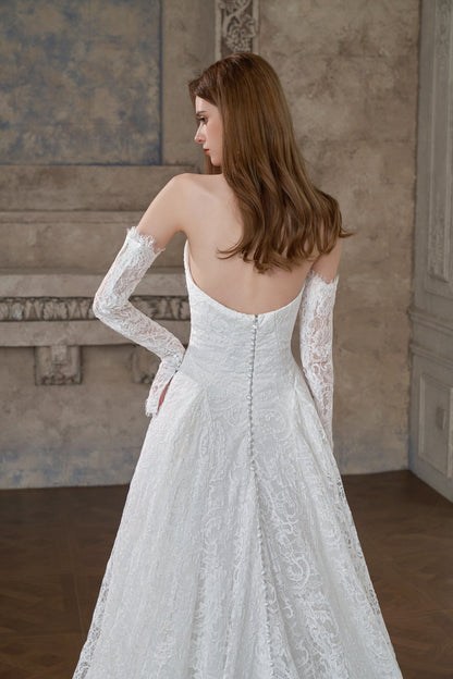 #NICOLETTA Full lace A-line bridal gown - Reflections Bridal Studio
